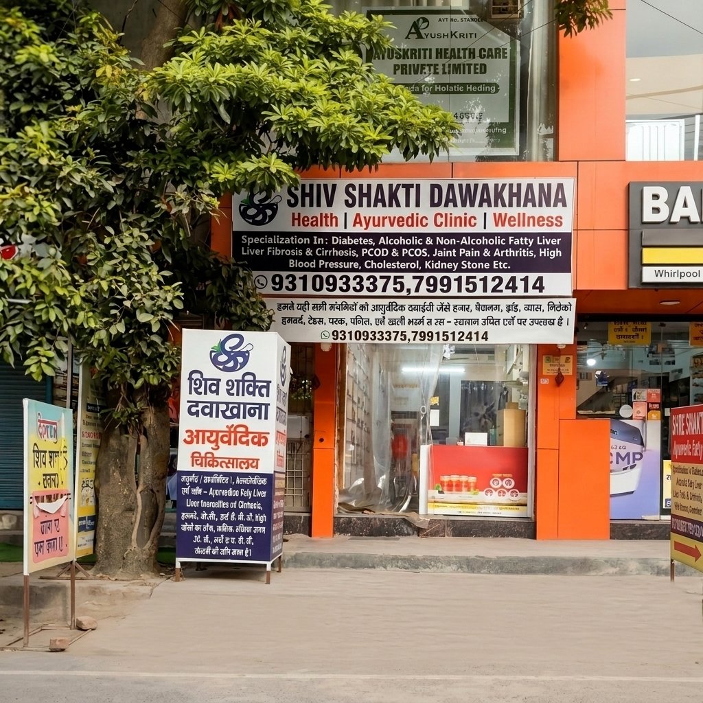 Shiv Shakti Dawakhana Clinic Signage Storefront